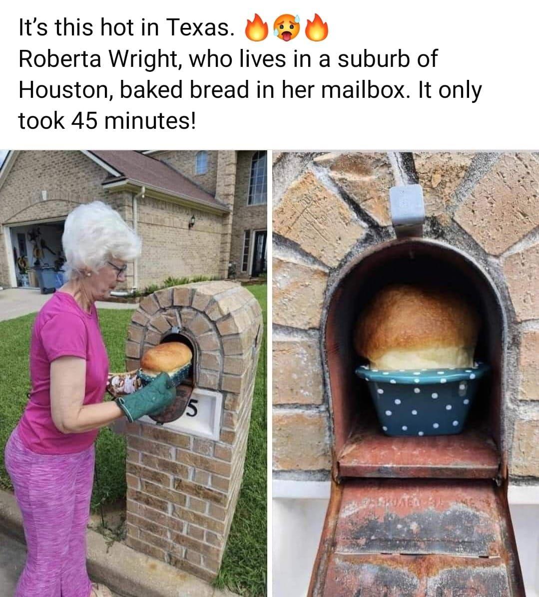 Fact Check Texas Woman Did NOT Bake Bread In Outdoor Mailbox In Sweltering Heat of June 2024